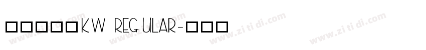 汉仪书宋二KW Regular字体转换